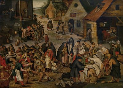 De werken van barmhartigheid door Pieter Brueghel the Younger